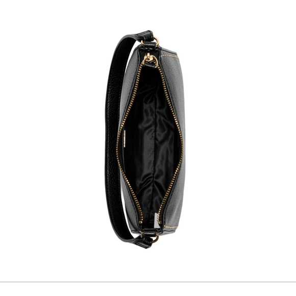 GUESS Factory Lynne Charm Bag Black NWT Cherry - Picture 3 of 4